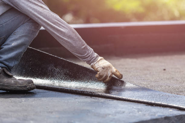 Professional Basement Waterproofing technician working in White Pigeon, MI